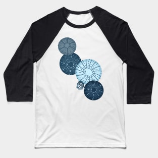 Blue Sea Urchins Baseball T-Shirt